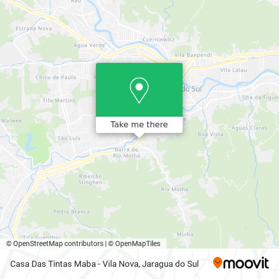 Mapa Casa Das Tintas Maba - Vila Nova