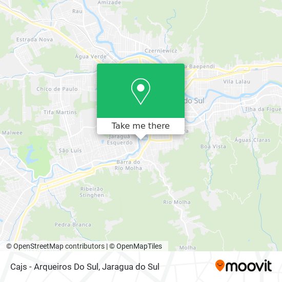 Cajs - Arqueiros Do Sul map