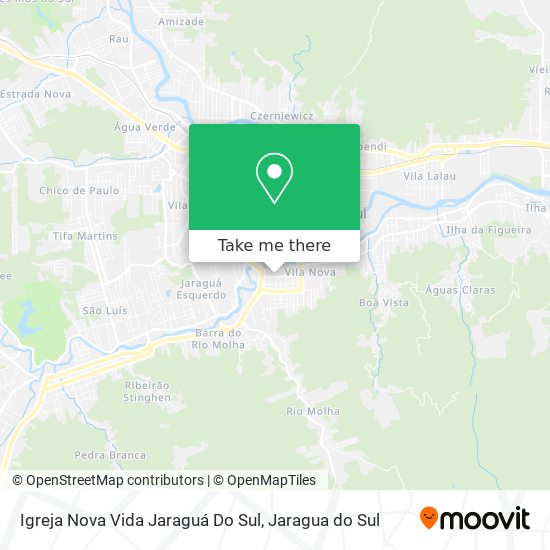 Igreja Nova Vida Jaraguá Do Sul map