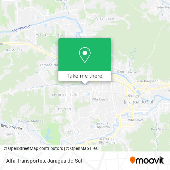 Alfa Transportes map