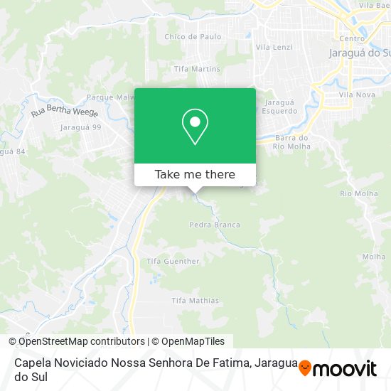 Mapa Capela Noviciado Nossa Senhora De Fatima