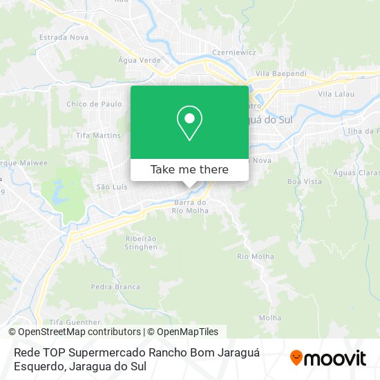 Rede TOP Supermercado Rancho Bom Jaraguá Esquerdo map