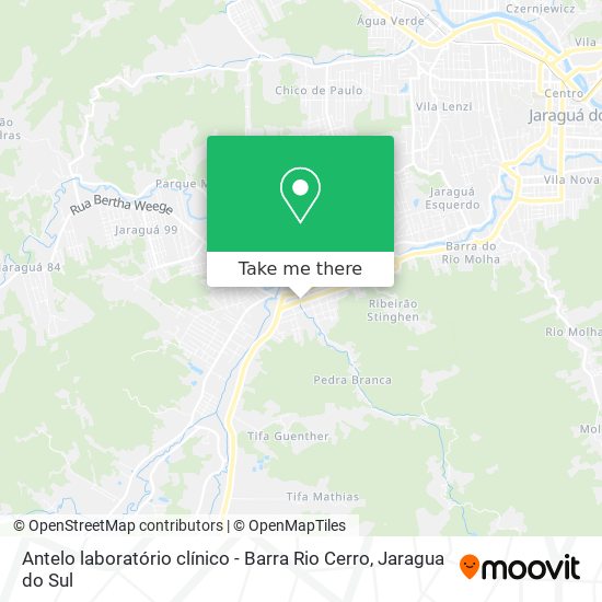 Antelo laboratório clínico - Barra Rio Cerro map