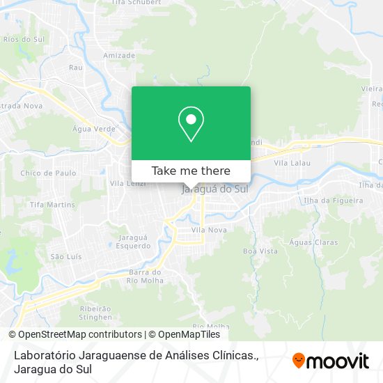 Laboratório Jaraguaense de Análises Clínicas. map