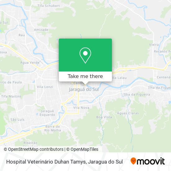Mapa Hospital Veterinário Duhan Tamys