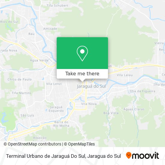Terminal Urbano de Jaraguá Do Sul map