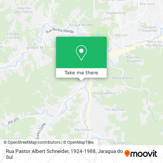 Rua Pastor Albert Schneider, 1924-1988 map
