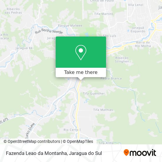 Mapa Fazenda Leao da Montanha