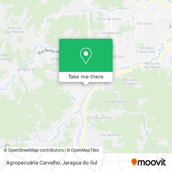 Agropecuária Carvalho map