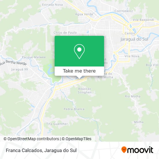 Franca Calcados map