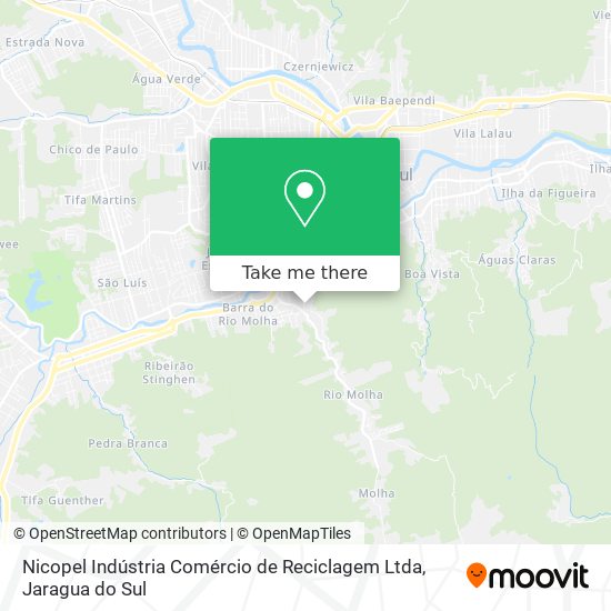 Nicopel Indústria Comércio de Reciclagem Ltda map