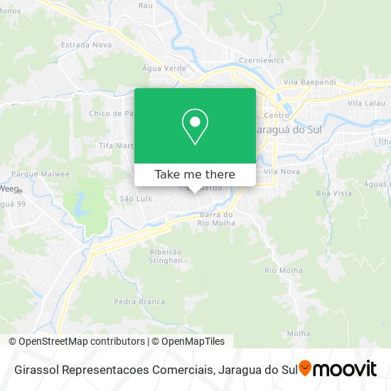 Mapa Girassol Representacoes Comerciais