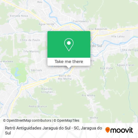 Retrô Antiguidades Jaraguá do Sul - SC map