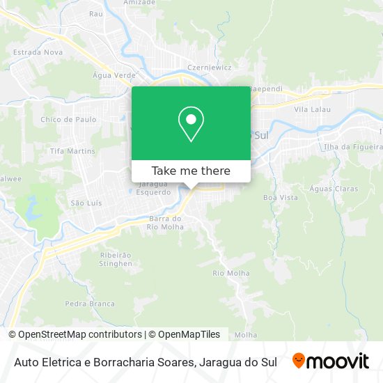 Mapa Auto Eletrica e Borracharia Soares