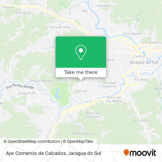 Ajw Comercio de Calcados map