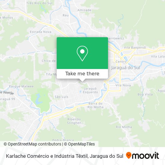 Karlache Comércio e Indústria Têxtil map