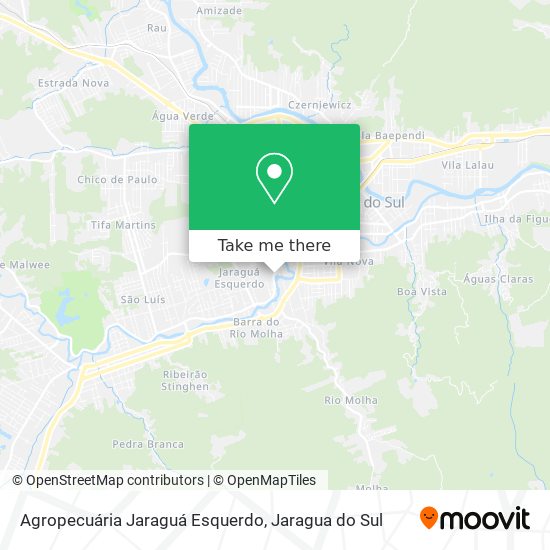 Agropecuária Jaraguá Esquerdo map