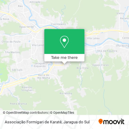 Associação Formigari de Karatê map