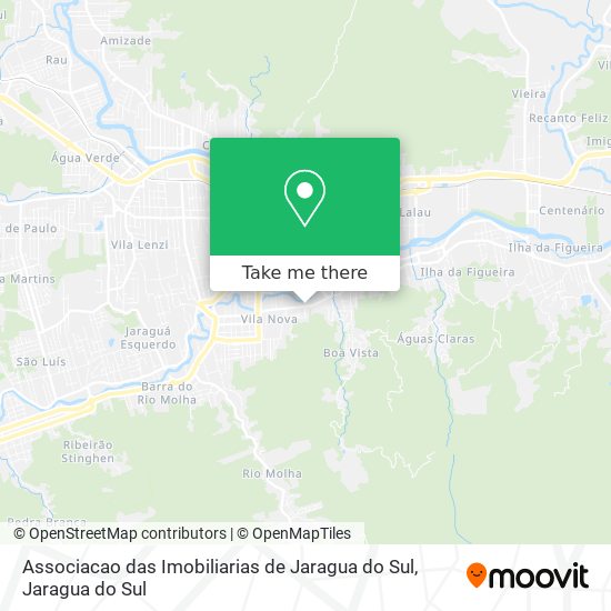 Associacao das Imobiliarias de Jaragua do Sul map