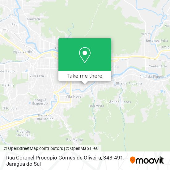 Mapa Rua Coronel Procópio Gomes de Oliveira, 343-491