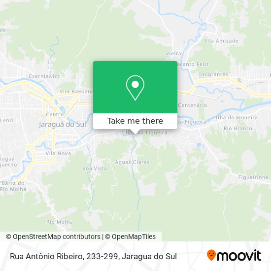 Mapa Rua Antônio Ribeiro, 233-299