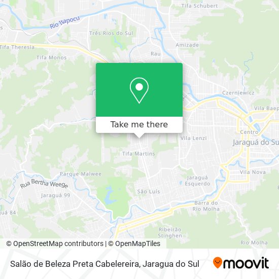 Salão de Beleza Preta Cabelereira map