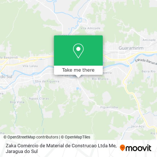 Zaka Comércio de Material de Construcao Ltda Me map