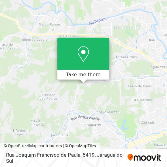 Mapa Rua Joaquim Francisco de Paula, 5419