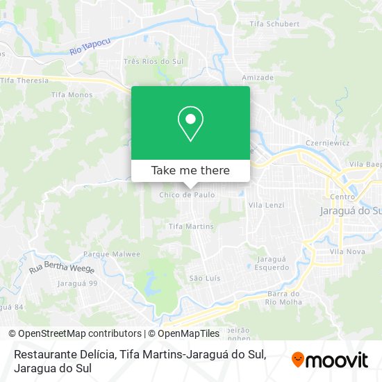 Restaurante Delícia, Tifa Martins-Jaraguá do Sul map