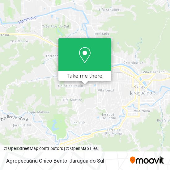 Agropecuária Chico Bento map