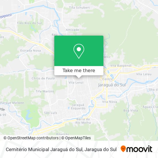 Cemitério Municipal Jaraguá do Sul map
