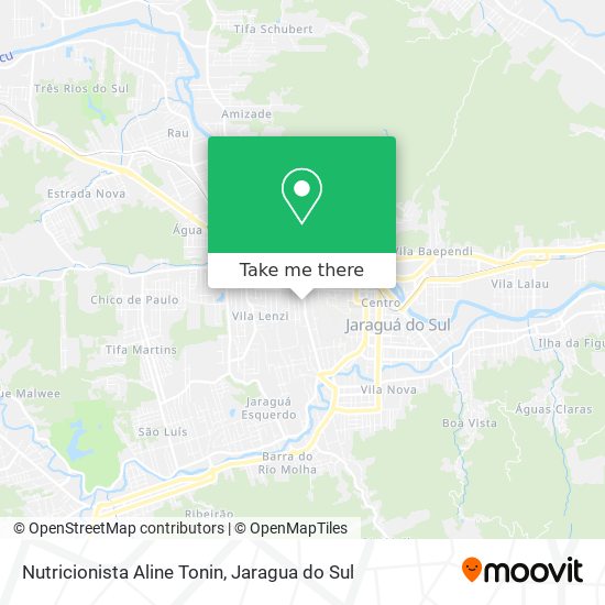 Nutricionista Aline Tonin map