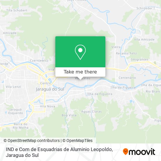 Mapa IND e Com de Esquadrias de Aluminio Leopoldo