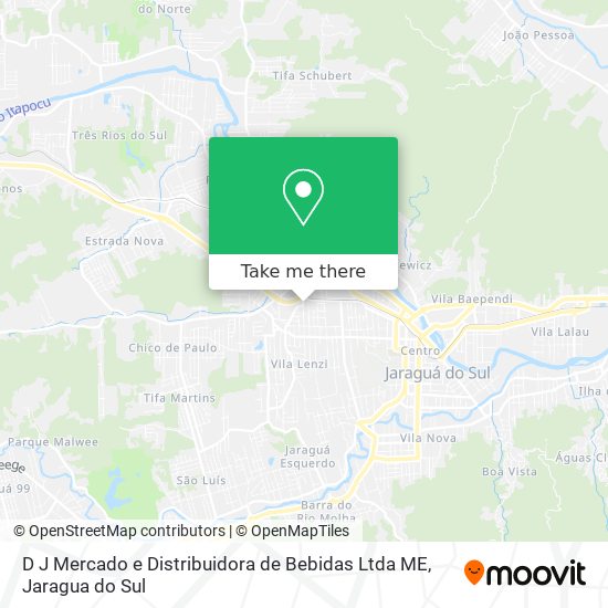 D J Mercado e Distribuidora de Bebidas Ltda ME map