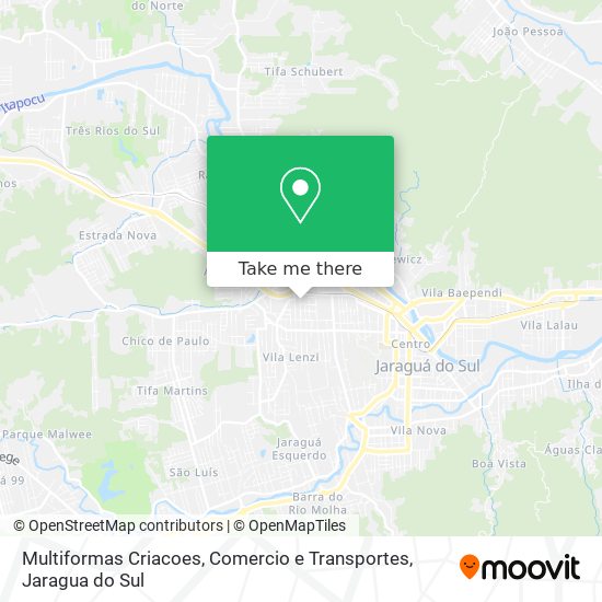 Multiformas Criacoes, Comercio e Transportes map