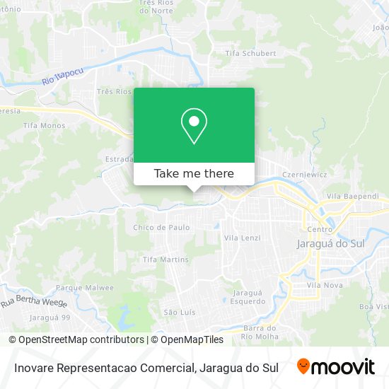 Inovare Representacao Comercial map