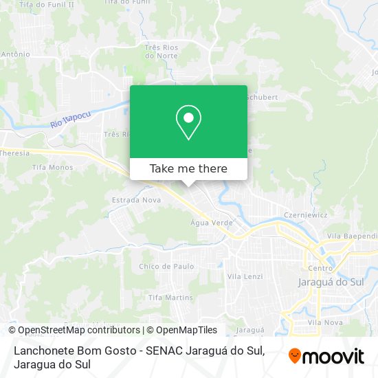 Lanchonete Bom Gosto - SENAC Jaraguá do Sul map