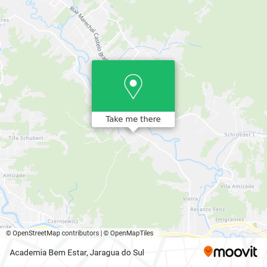 Mapa Academia Bem Estar