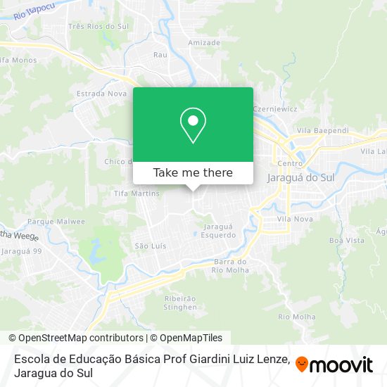 Escola de Educação Básica Prof Giardini Luiz Lenze map