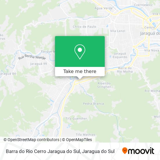Barra do Rio Cerro Jaragua do Sul map