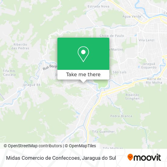 Midas Comercio de Confeccoes map