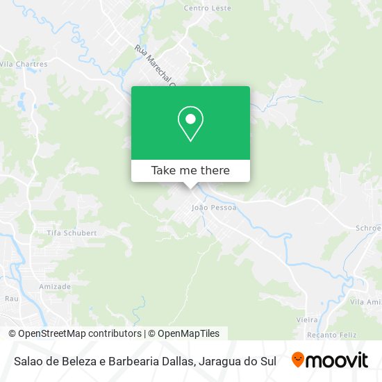 Mapa Salao de Beleza e Barbearia Dallas