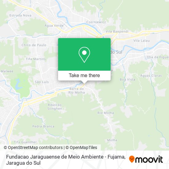 Mapa Fundacao Jaraguaense de Meio Ambiente - Fujama