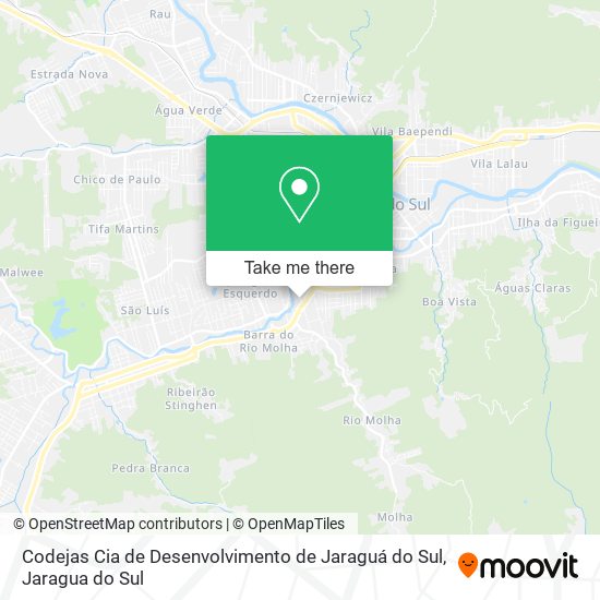 Codejas Cia de Desenvolvimento de Jaraguá do Sul map