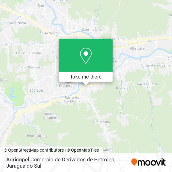 Mapa Agricopel Comércio de Derivados de Petróleo