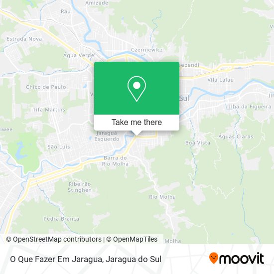 O Que Fazer Em Jaragua map