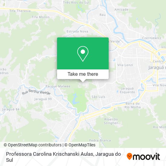 Mapa Professora Carolina Krischanski Aulas