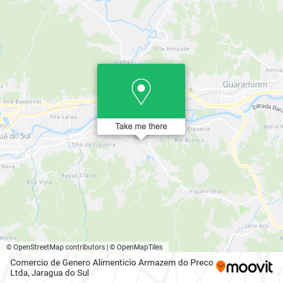 Mapa Comercio de Genero Alimenticio Armazem do Preco Ltda