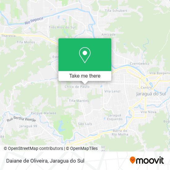 Daiane de Oliveira map