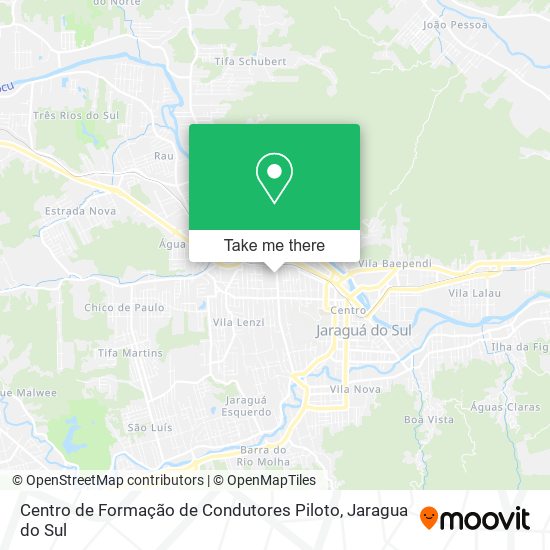 Mapa Centro de Formação de Condutores Piloto